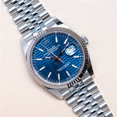 rolex datejust blue fluted motif dial|rolex datejust 41 price.